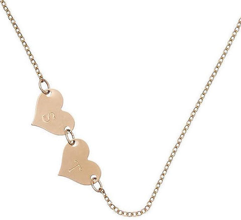 taudrey destiny necklace personalized hearts
