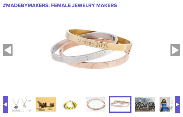 makers female jewelry taudrey bangles
