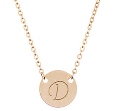 taudrey mini coin initial necklace