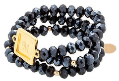 taudrey navy sabby style beaded bracelet