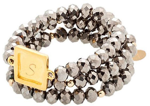 taudrey sabby style personalized beaded bracelet set