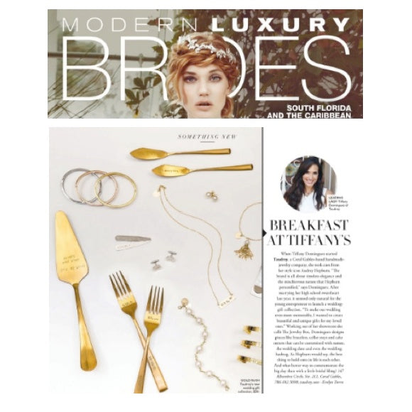 taudrey featured in modern luxury brides south florida magazine