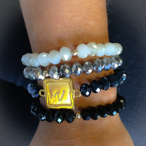 taudrey handmade jewelry bracelet bead stack personalized bracelets