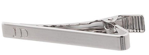 taudrey silver hand stamped mens tie bar