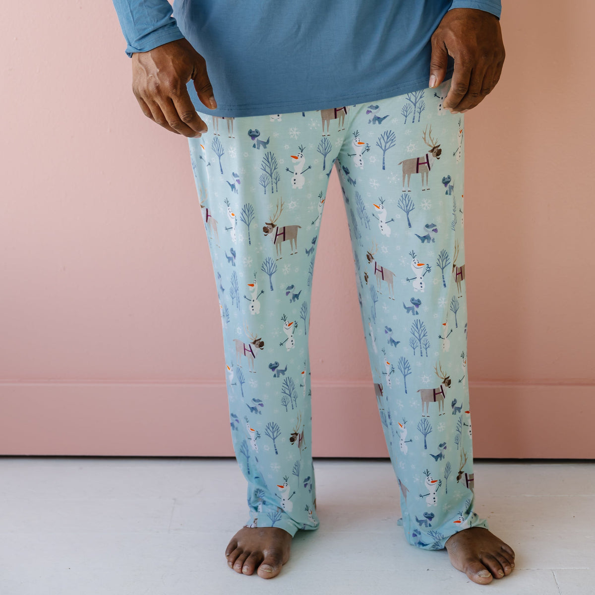 werk Bevoorrecht Aanbeveling Disney Frozen Olaf & Friends Men's Bamboo Viscose Pajama Pants - Little  Sleepies