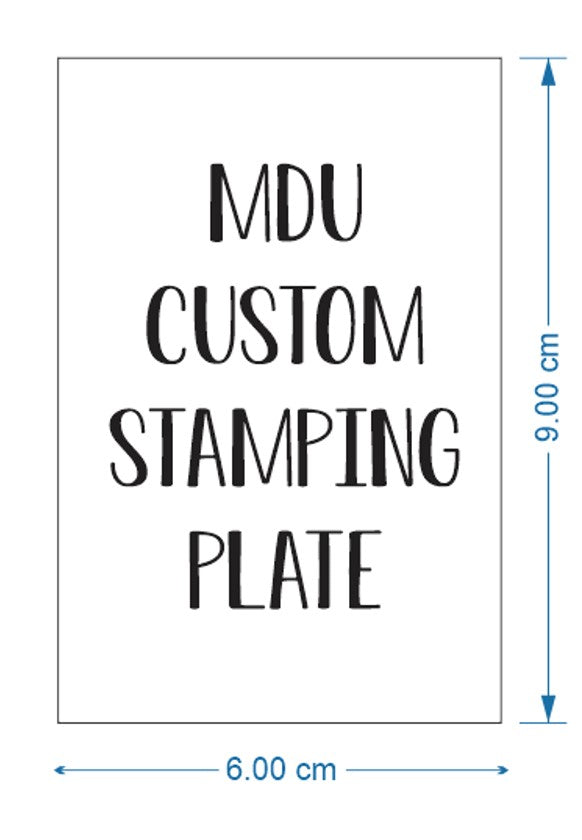 CUSTOM stamping plate – Mundo de Unas