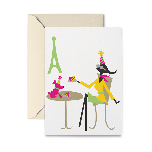 French Birthday Greeting Card R Nichols