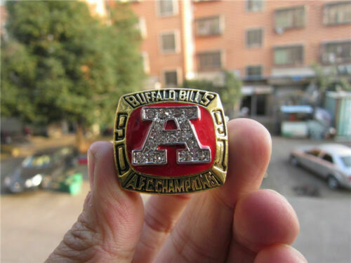 Customized AFC 1991 Buffalo Bills American Football Championship Ring