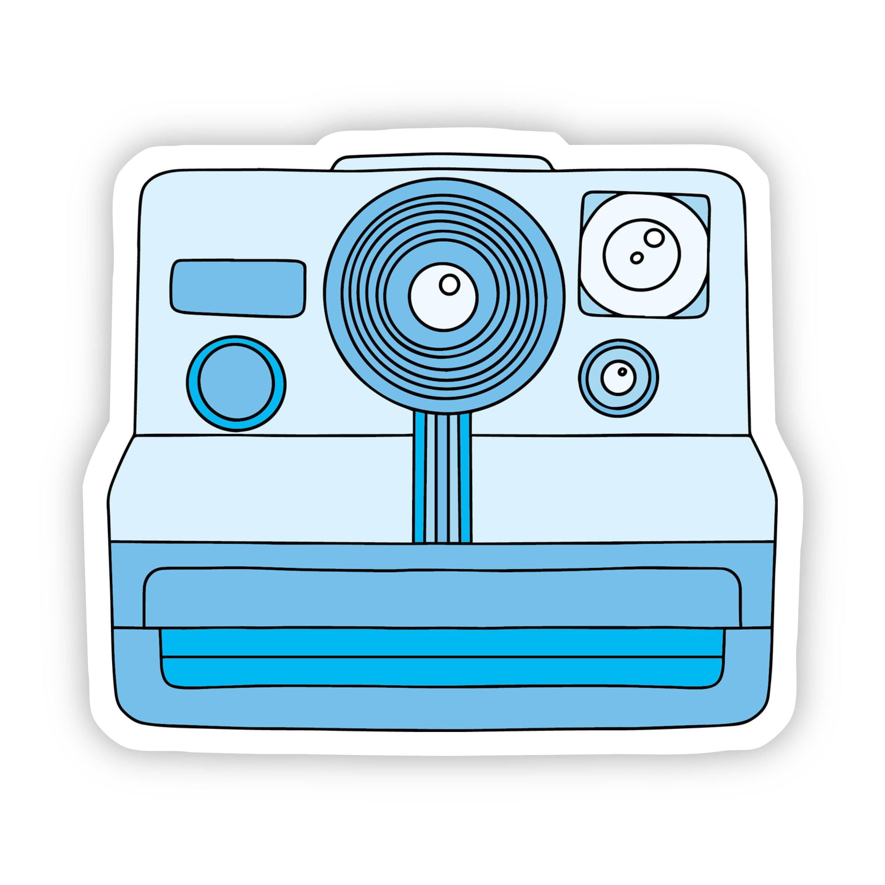 Blue Camera Aesthetic Sticker – Big Moods