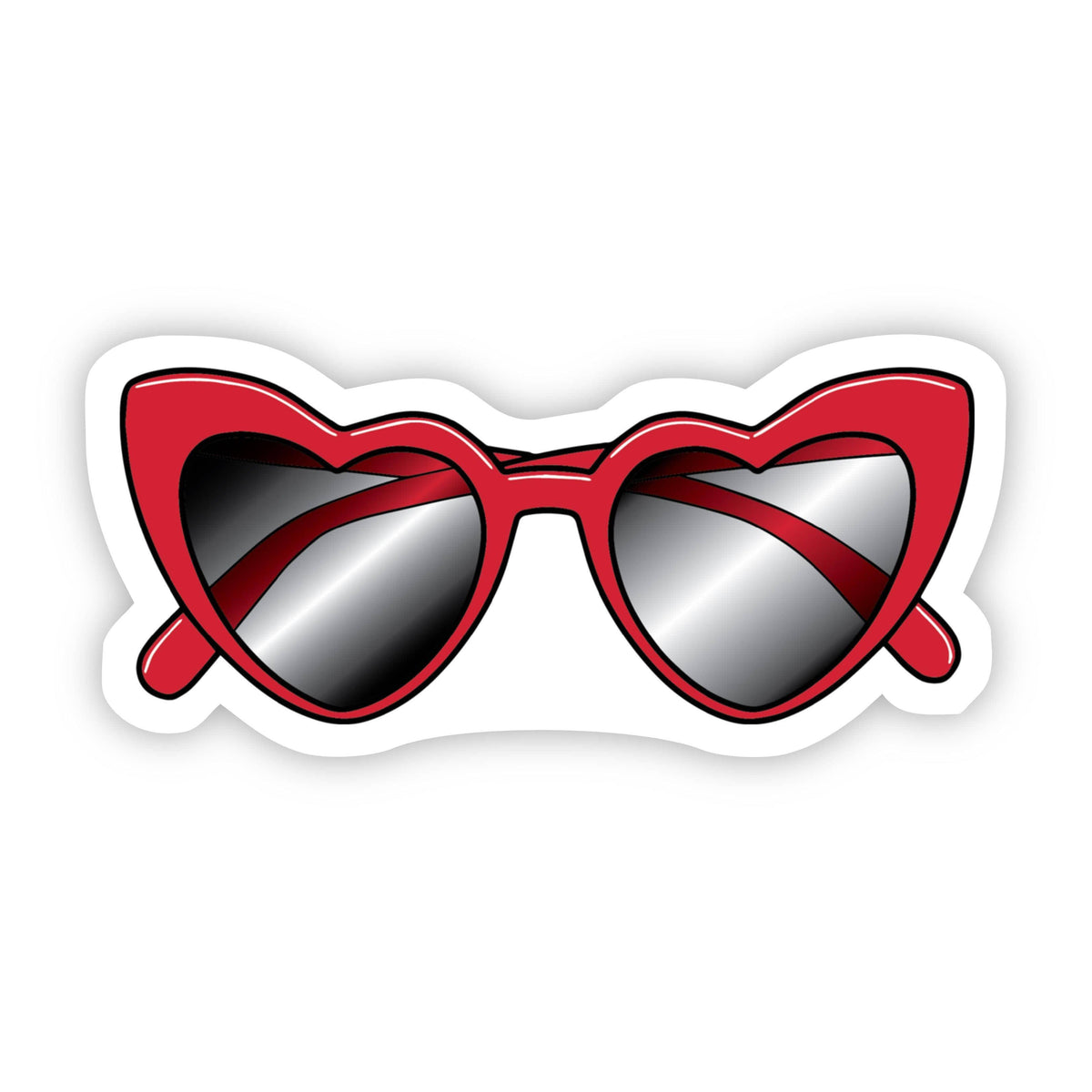 Spænde Mudret Opbevares i køleskab Red Heart Sunglasses Aesthetic Sticker – Big Moods