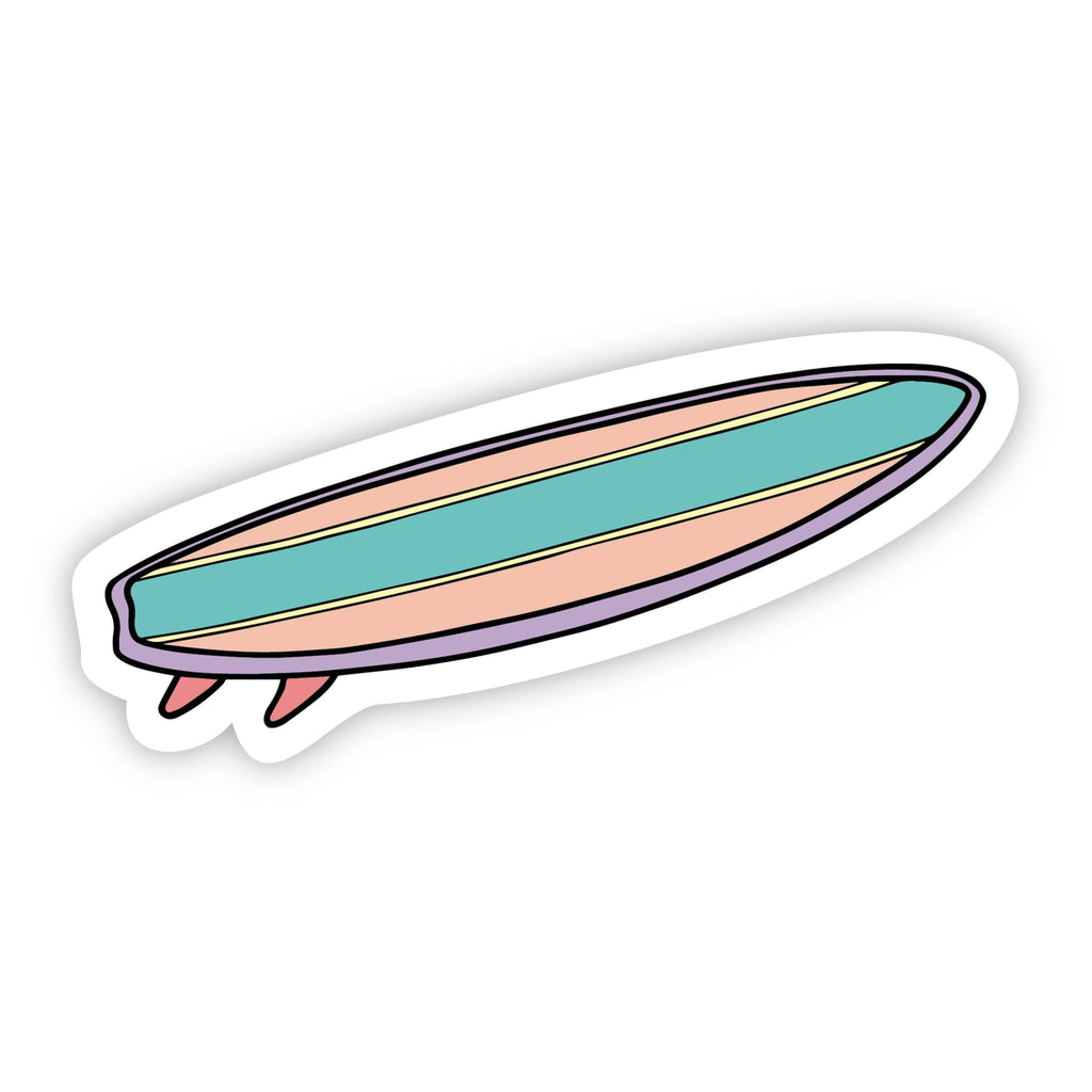 Surfboard Multi Color Aesthetic Sticker | Big Moods