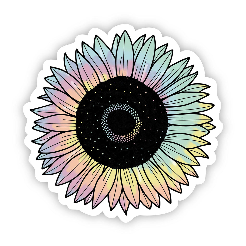 Sunflower Tie Dye Aesthetic Sticker | Big Moods