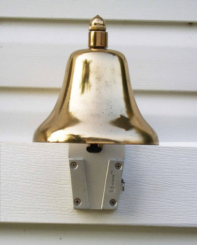 Use a V-Lock to attach the dinner bell to your house