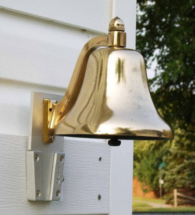 V-lock used to mount a bell