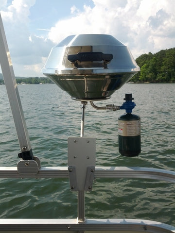 Attach a grill to your boat using V-Lock bracket