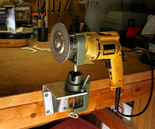 Attach a drill to your work bench