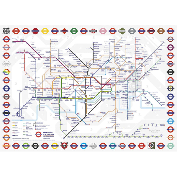 Barato y con estilo Gibsons TFL London Underground Tube Map 1000 Pieza ...