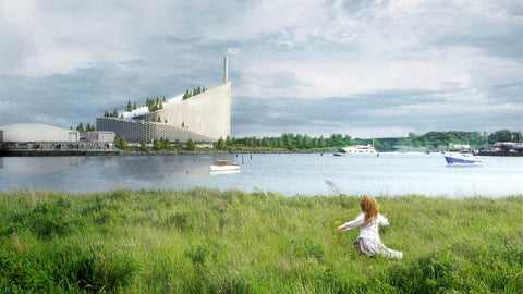 A concept rendering of the CopenHill Ski-Slope 