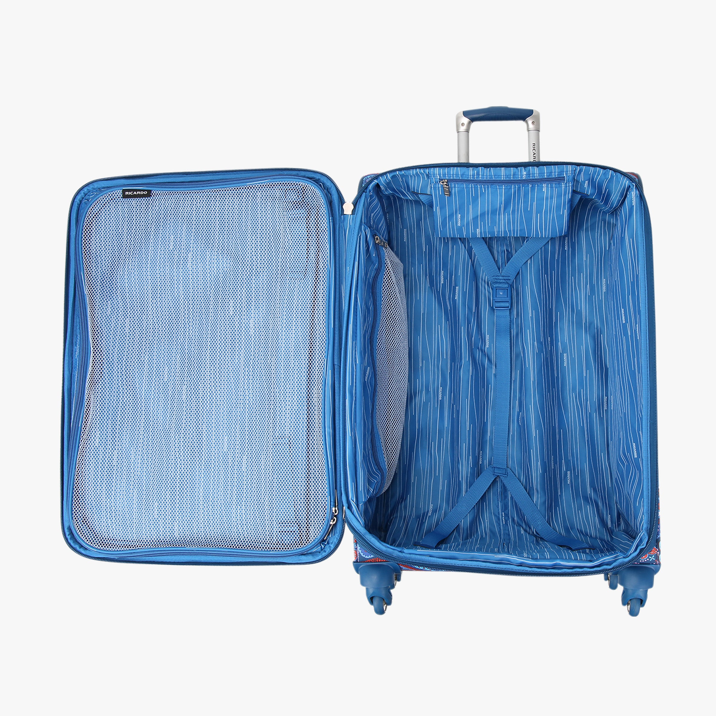 Delano Midsize Checked Spinner Suitcase Ricardo Ricardo