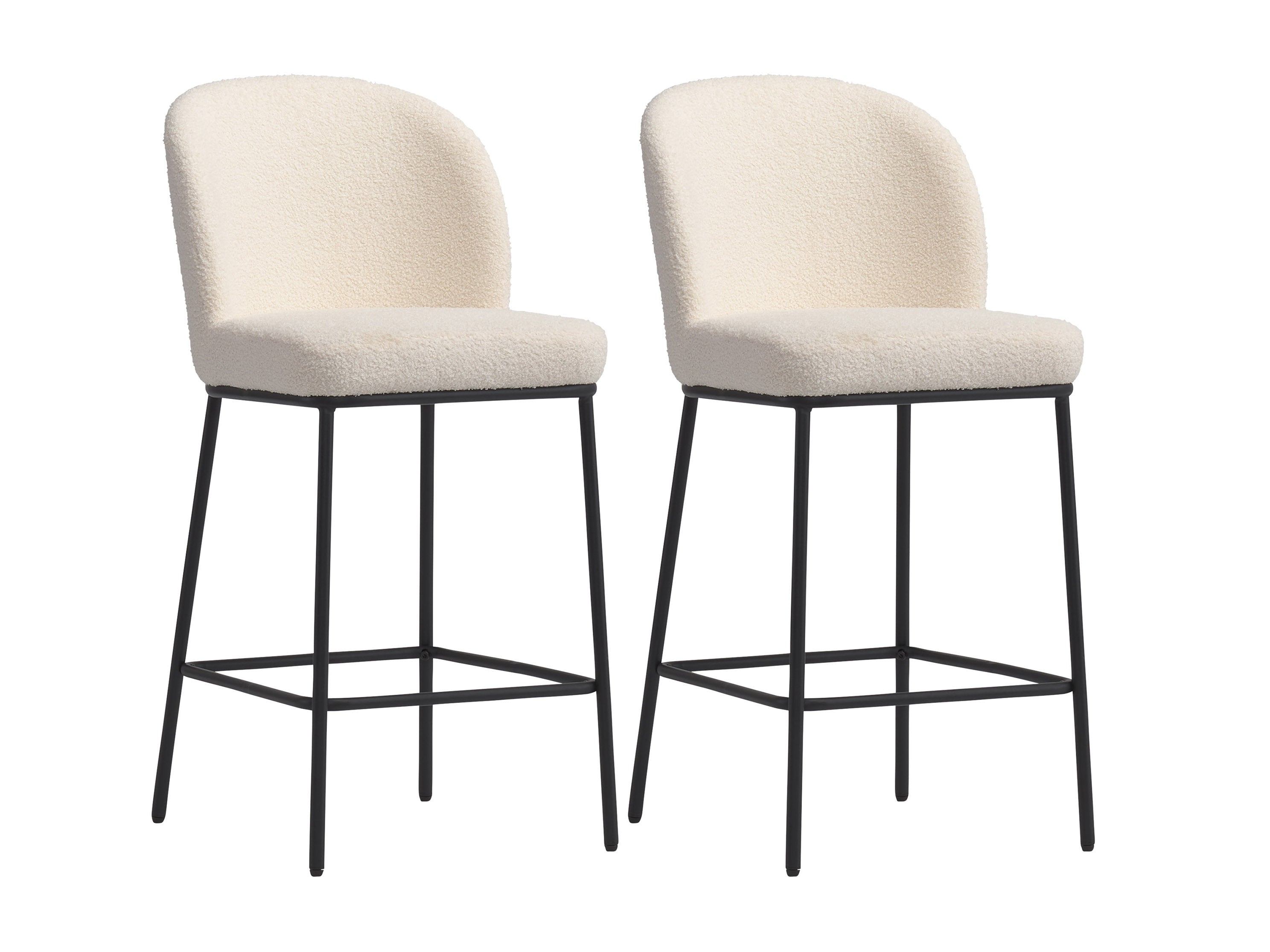 detectie barbecue voorkant Luxury Boucle Bar Stools, Counter Height | CorLiving Furniture