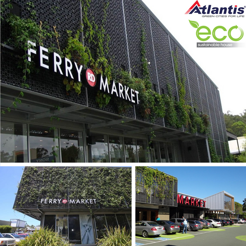 Ferry Road markets vines plastic facade