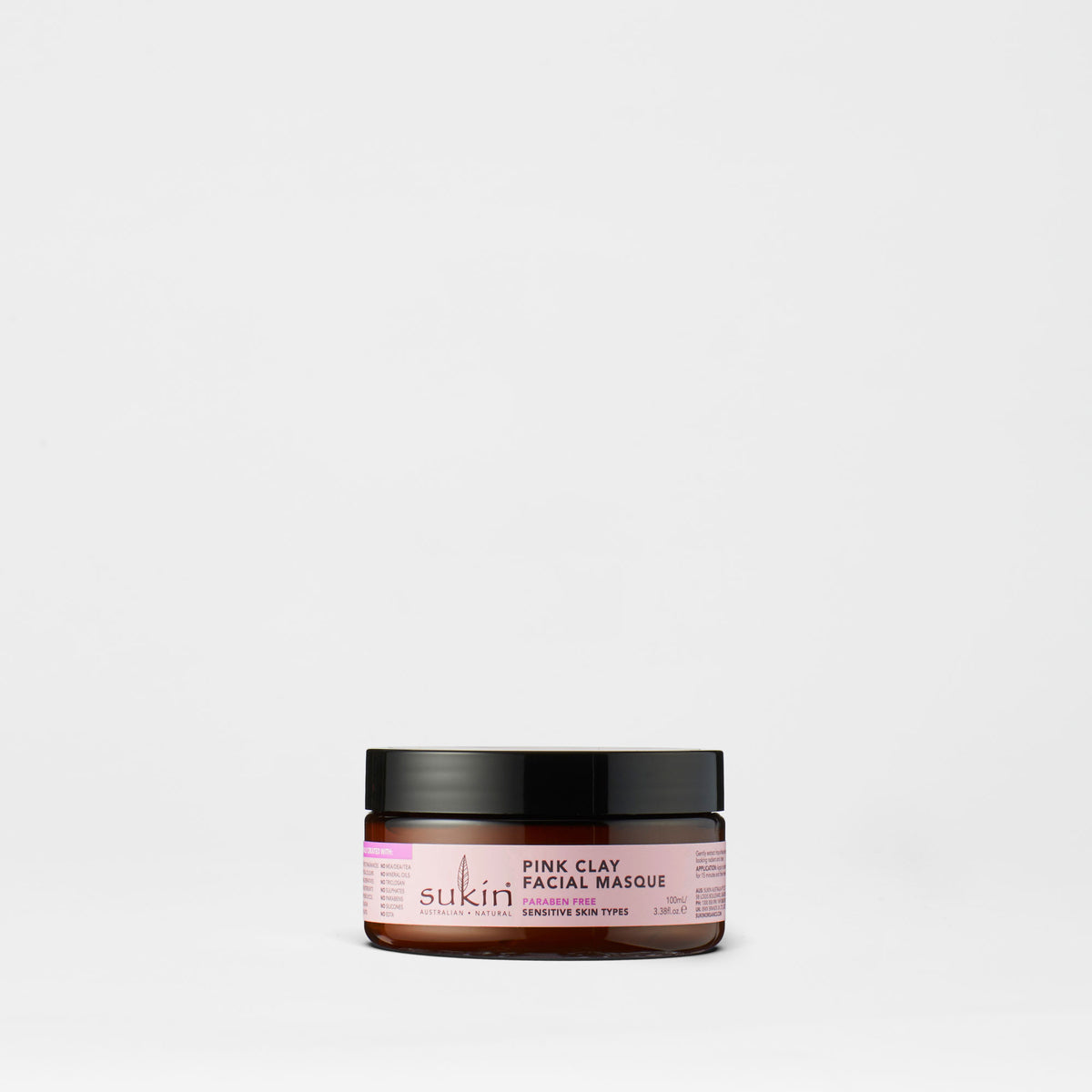 Sukin Natural Pink Clay Facial Masque | Sensitive 100ml