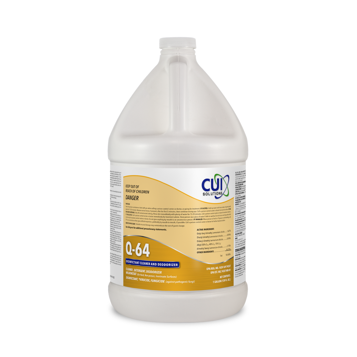 Q 64 Disinfectant Cleaner And Deodorizer Concentrate Each Gallon Makes Sierra Solutions