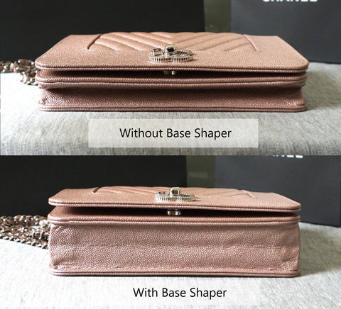 Luxegarde's Chanel Wallet On Chain (WOC) Base Shaper Inserts expands the WOC to create more storage space