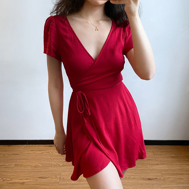 esme wrap dress