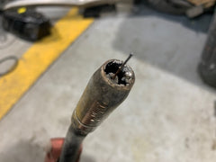 Bad MIG Nozzle full of spatter