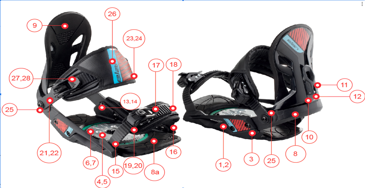 bereik evalueren dok Snowboard spare part: Toe Strap Adjuster of Elan or Similar Snowboard –  Traventuria Sports
