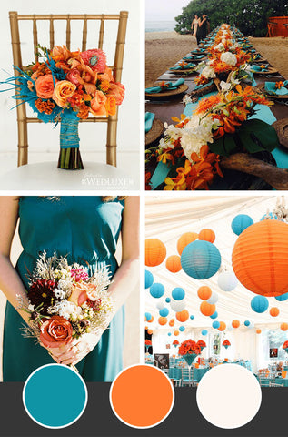 10-Fall-Wedding-Colors_Teal-Orange-Ivory