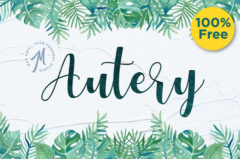 Autery Handwritten Script Font_Best Handwritten Fonts of 2018