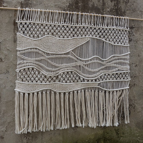 Hand Woven Large Macrame Hanging by WallKnot - Five Gorgeous Macrame Wall Hangings