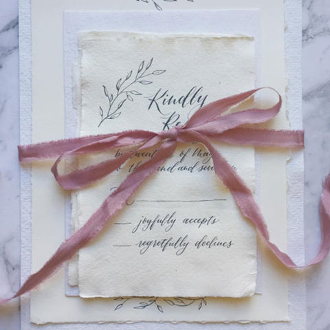 Handmade Wedding Paper Suite-by Teresa Ling Calligraphy
