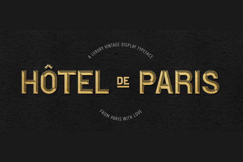 Hotel de Paris Luxury Vintage Font