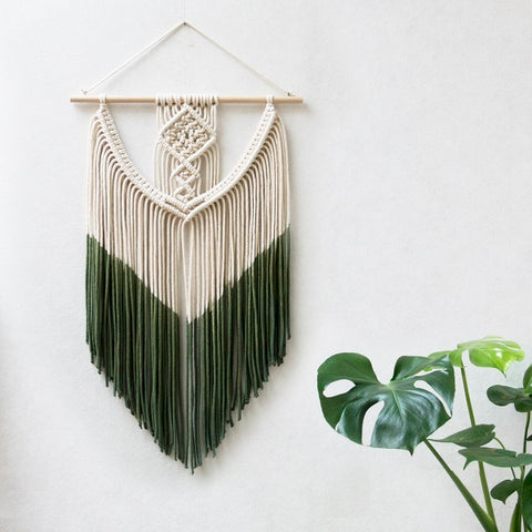 Macrame Dip Dyed Wall Hanging by TeddyandWool - Five Gorgeous Macrame Wall Hangings