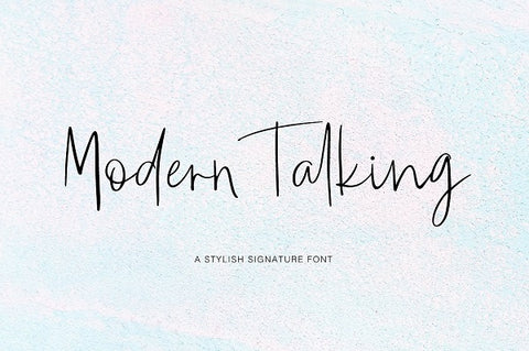 Modern Talking Signature Font by Pasha Larin