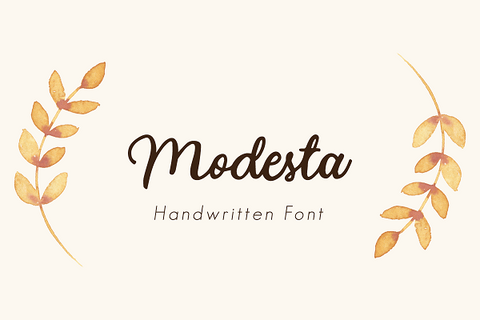 Modesta Handwritten Font_Best Free Handwritten Fonts of 2018-02