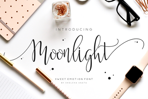 Moonlight Handwritten Script Font_Best Handwritten Fonts of 2018