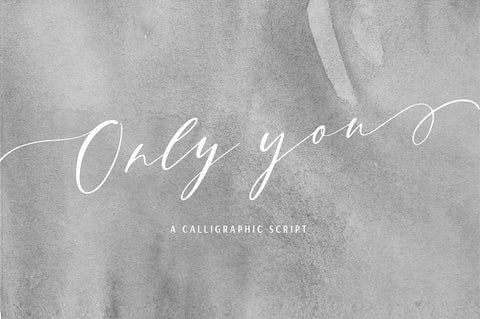 Only You Calligraphic Script Font - 10 Best Handwritten Fonts of 2018