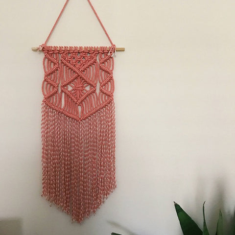 Simple DIY Macrame Wall Hanging Pattern by Foliage Room - Five Gorgeous Macrame Wall Hangings Plus Bonus DIY Patterns