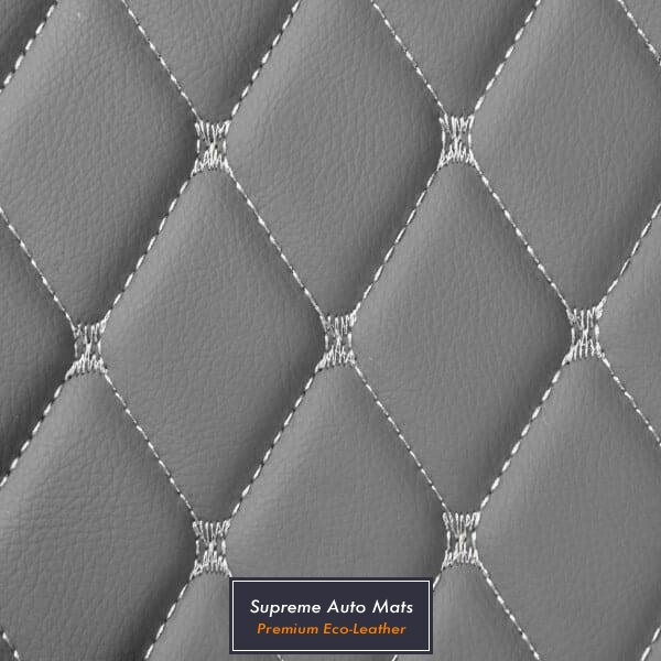 Luxury Eco Leather Custom Made Car Mats Spazio Grey Diamond Supreme Auto Mats Factory Direct