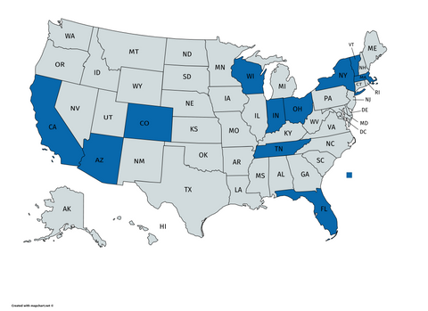 EcoBark US Map