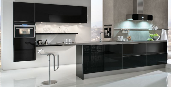 Room - Frameless Italian Style Euro Modern Kitchen Cabinetry