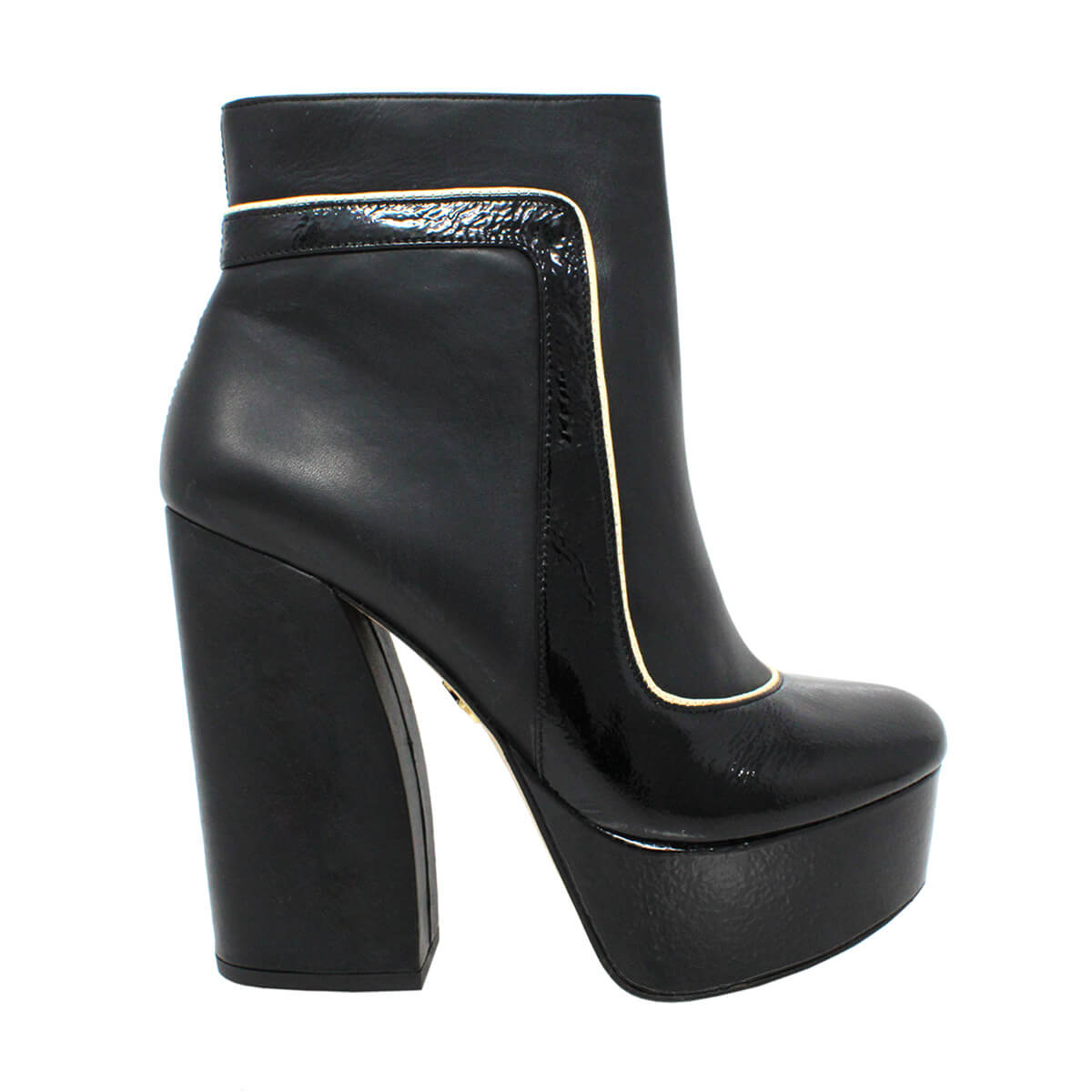 ARIES 135 - Negro Regina Romero Zapato Bota Botin Tacon Alt