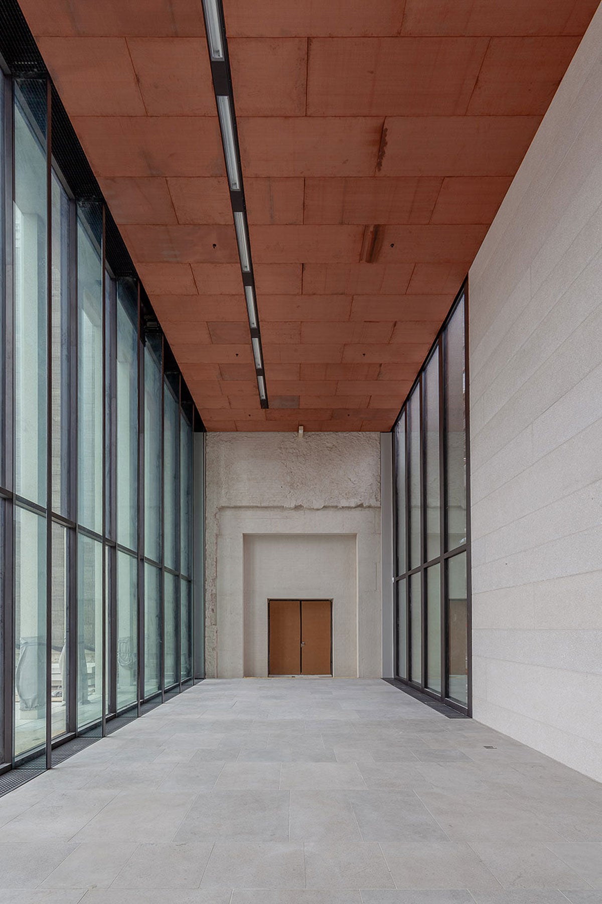 Pasaje al Museo de Pérgamo en el segundo nivel de la Galería James Simon. Foto: BBR / SPK / Björn Schumann 