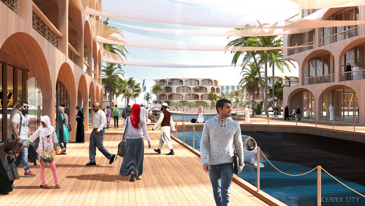 NEIGHBORHOOD BOARDWALK- MIDDLE EAST: : Platform architecture will be site-specific and responsive to social, political, environmental and economic aspects of each location.