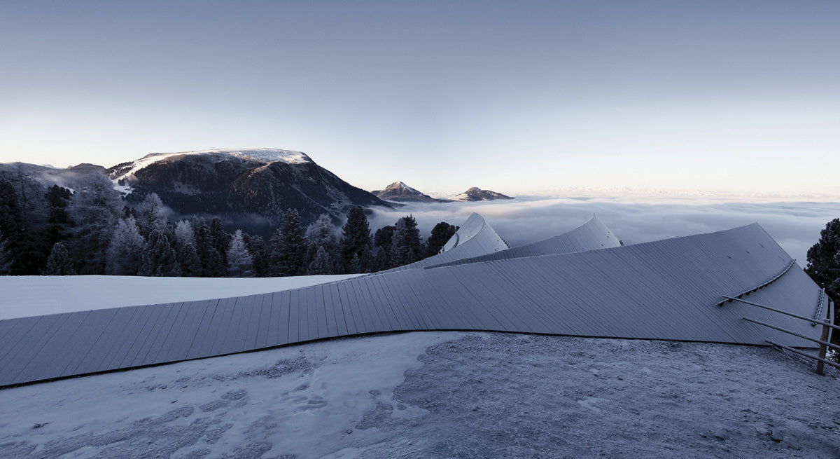 Oberholz Mountain Hut, project in collaboration with architect Pavol Mikolajcak in the Italian Dolomites. PHoto: Oskar Dariz