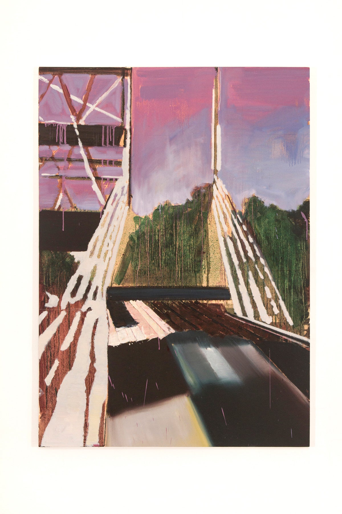 Sin título (puente), 2019. Óleo sobre tela. 140 x 100 cm